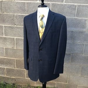 Mens Sports Coat Ralph Lauren Blue Hound tooth 42